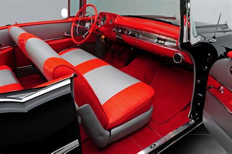 INTERIORES CHEVY 57 | Custom car interior, 57 chevy bel air, Chevy bel air