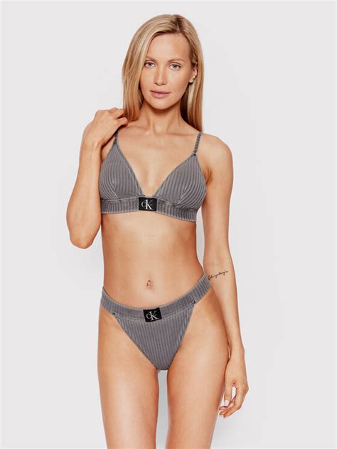 Calvin Klein Swimwear D Od Bikini Cheeky Kw Kw Szary Modivo Pl