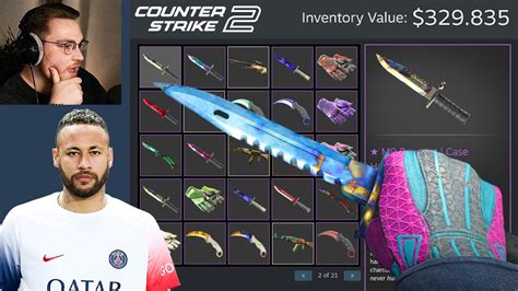 Ohnepixel Checks Out Neymar Jr S Cs2 Inventory Youtube