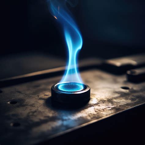 Premium Photo | Burning gas stove in kitchen