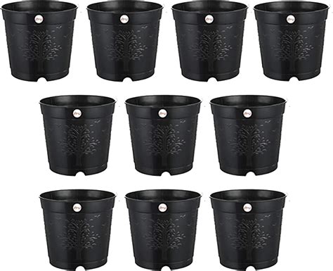 Kraft Seeds By Club Flower Pot Pack Of Pots With Bottom Plate