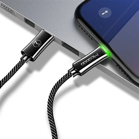 McDodo CA 6150 USB C Till Lightning AutoDisconnect 1 2m Svart