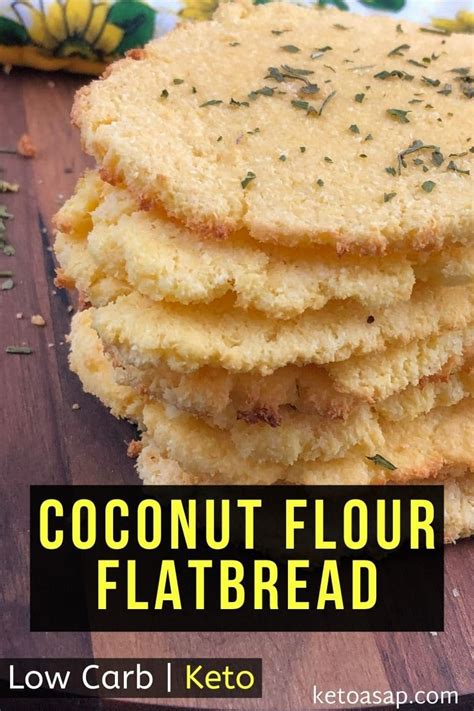 Keto Coconut Flour Flatbread Low Carb Recipe 3 Net Carbs Only Ketoasap