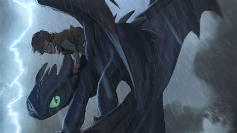 Hiccup And Toothless Digital Art Wallpaper,HD Artist Wallpapers,4k ...