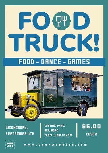 Food Truck Templates To Create Menus Flyers And Posters