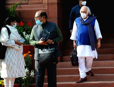 Congress Mp Jairam Ramesh At Parliament