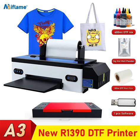 Impresora De Transferencia DTF R1390 Con Alimentador De Rollo Impresi N