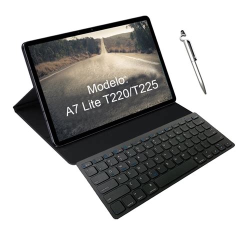 Capa Tablet Com Teclado Galaxy Tab A 8 S Pen 2019 P200 P205 Pelicula