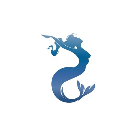 Logotipo De Sereia Vetor Premium