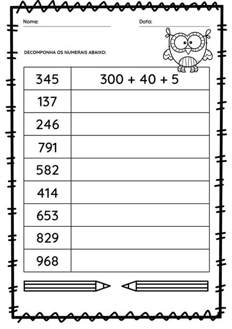 Composição E Decomposição Numérica 3º E 4º Ano Artofit