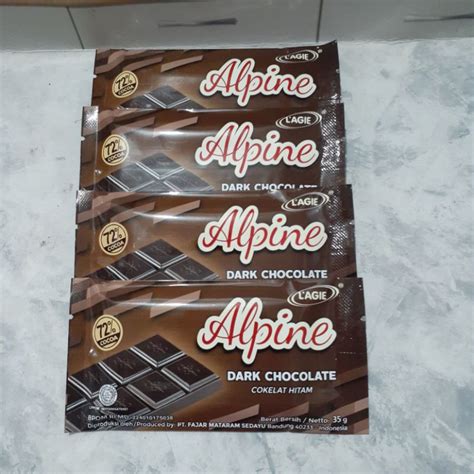 Jual Coklat Hitam Lagie Alpine Dark Chocolate G Shopee Indonesia