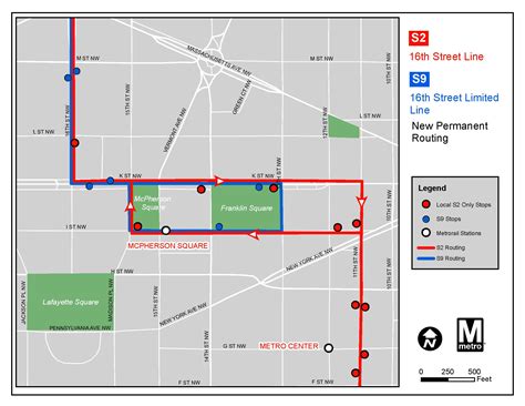Permanent Reroute: Due to First Amendment Activity on 16th St NW btwn H