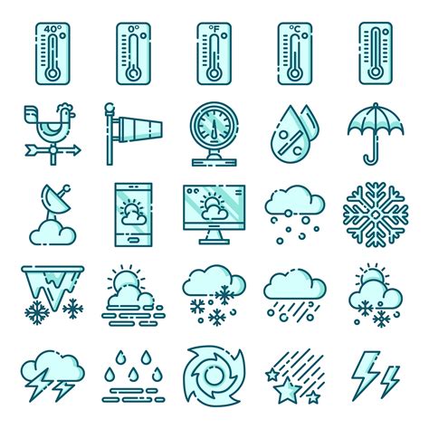 Weather icons pack 465751 Vector Art at Vecteezy