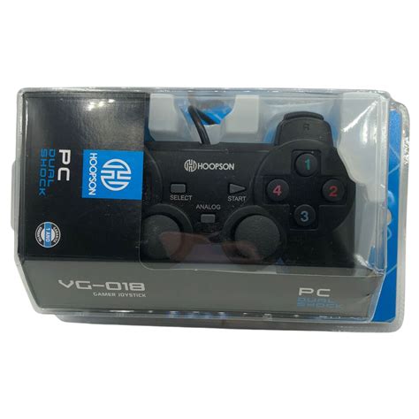 Controle Dualshock Usb Pc Hoopson Gamer Joystick Vg Mais