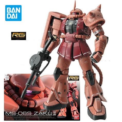 Bandai Rg Gundam Ms 06s Zaku 2 Action Figure Principality Of Zeon Char