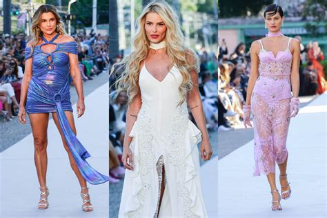 Isabeli Fontana Yasmin Brunet E Mais Famosas Participam De Desfile Em