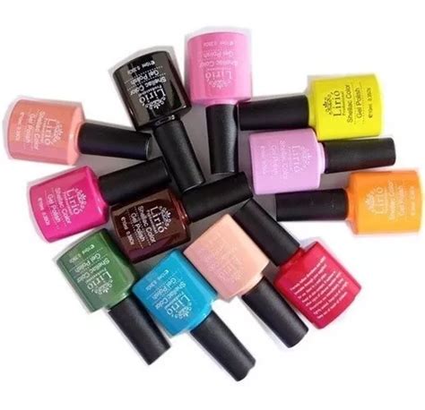 Kit 10 Esmaltes Em Gel Variados Unhas Seca Cabine MercadoLivre