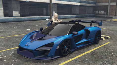 Shmee Mso Mclaren Senna Dark Blue Carbon Fiber Livery Gta