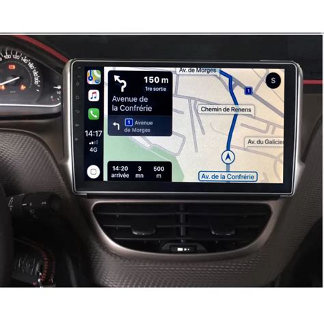 Autoradio Peugeot 208 Android Auto Sans Fil Apple Carplay GPS Bluetooth