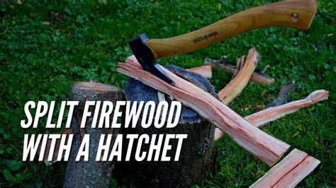 How To Split Firewood With A Hatchet Reupload Sound Boosted Youtube