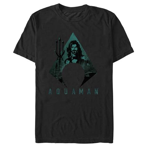 mens aquaman trident shape graphic  shirt walmartcom