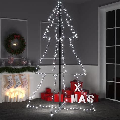 Árvore de Natal em cone 240 LEDs 118x180 cm interior e exterior