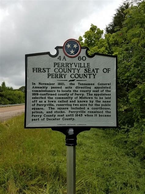 Perryville First County Seat Of Perry County Historical Marker