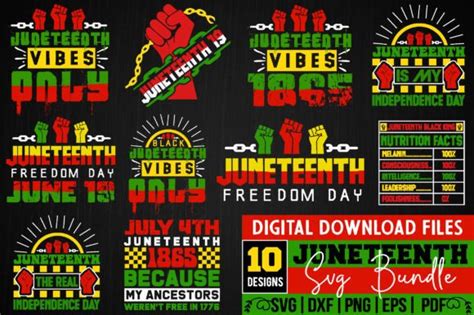 Juneteenth Svg Bundle Graphic By Binasvgbundle Creative Fabrica