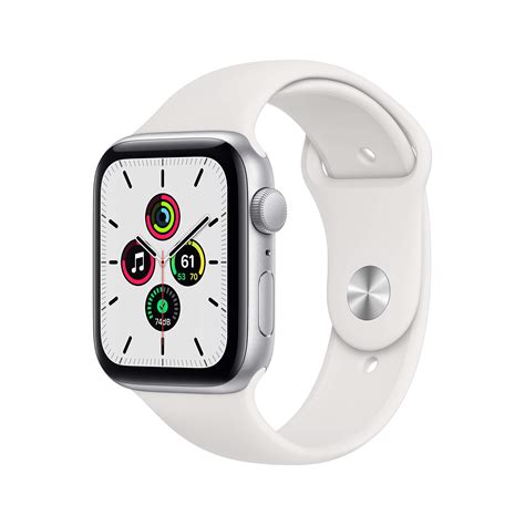 Amazon.com: Apple Watch SE (GPS, 44mm) - Silver Aluminum Case with ...