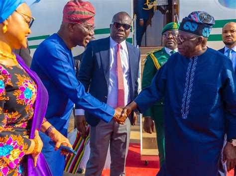 Tinubu Arrives Lagos Ahead Of Eid El Fitr Celebration