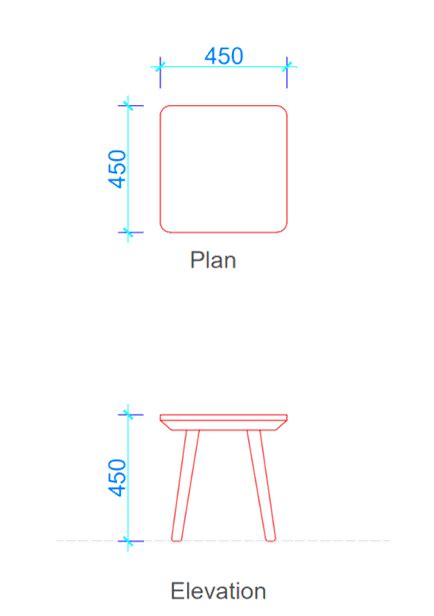 What is Side Table? (Dimensions & Free Dwg.) - Layak Architect