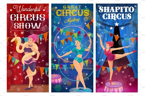 Circus performers, big top artists | Healthcare Illustrations ...