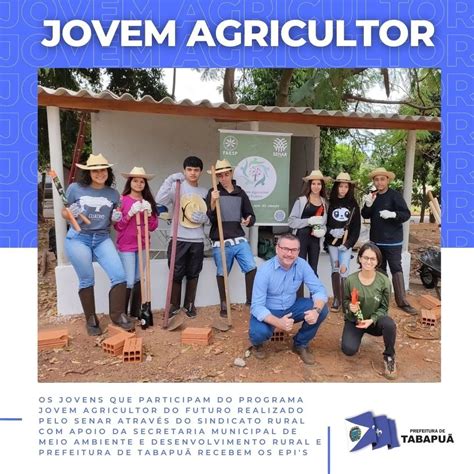 Programa Jovem Agricultor Do Futuro Entrega Da EPI S Prefeitura