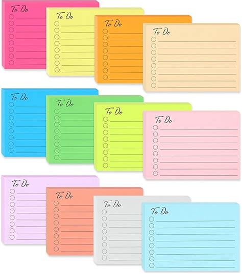 Amazon Pack To Do List Sticky Notes X In Post Sheets