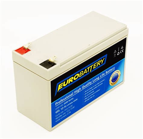 12v 9ah АКБ Гелевый EuroBattery GEL 12 9 DZM 12в 9Ач Качественные для