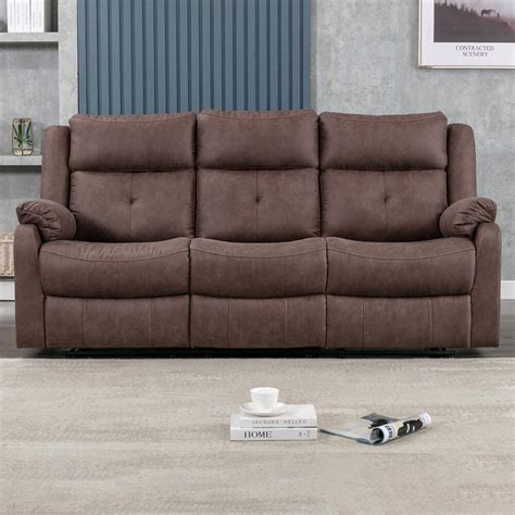 Casey 3 Seater Sofa Brown Fabric Get Furnished