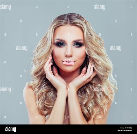 Girl Blonde Curly Hair Blue Eyes Hi Res Stock Photography And Images Alamy