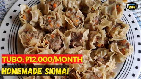 EASY PORK SIOMAI RECIPE PANG NEGOSYO L Siomai For Business Recipe With