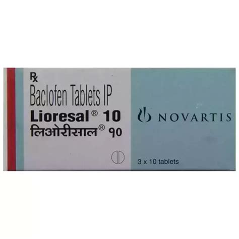 Lioresal 10 Mg Tablet Uses Price Dosage Side Effects Substitute