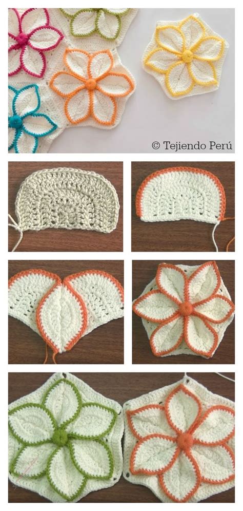 Crochet Hexagone Fleur D Vid O Et Inspirations