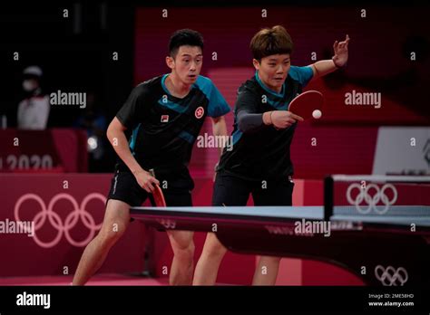 Hong Kong S Wong Chun Ting M Right And Doo Hoi Kem Compete During