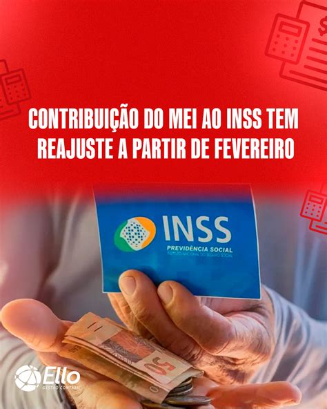 Contribui O Do Mei Ao Inss Tem Reajuste A Partir De Fevereiro