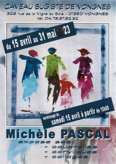 Exposition de Michèle Pascal Le Caveau Bugiste