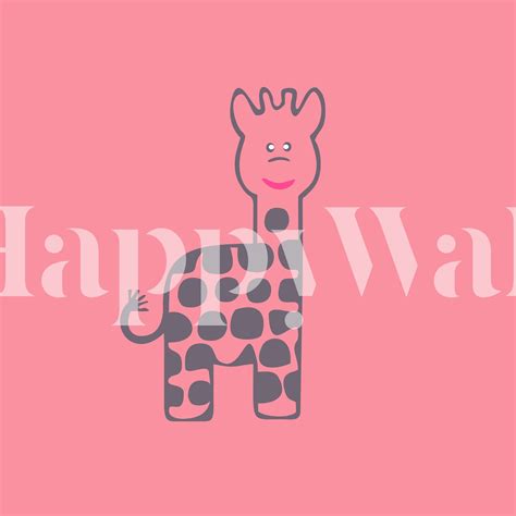 Giraffe Minimal Wallpaper | happywall.com