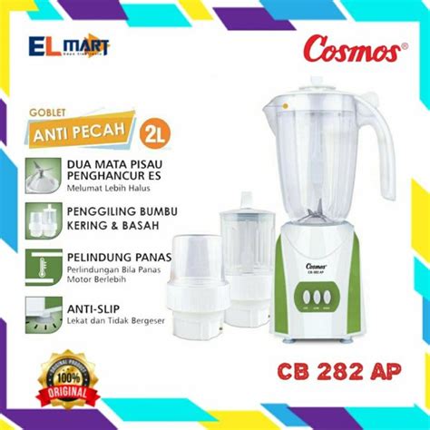 Jual Blender Plastik Liter Anti Pecah Cosmos Cb Ap In Di