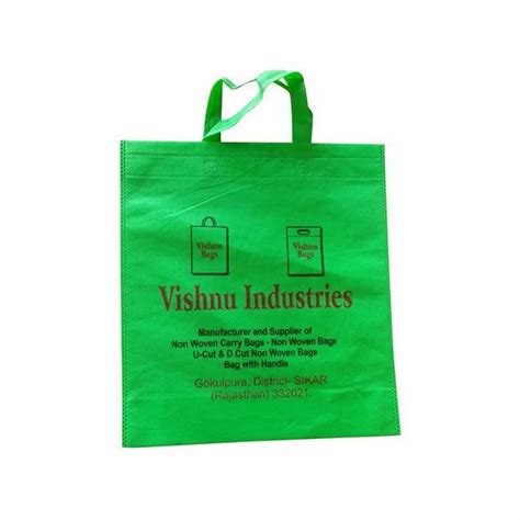 White Non Woven Printed Loop Handle Bag 16x20 Inches At Rs 180 Kg In