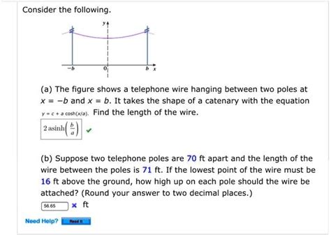 Consider The Following A The Figure Shows A Telephone Wire Hanging