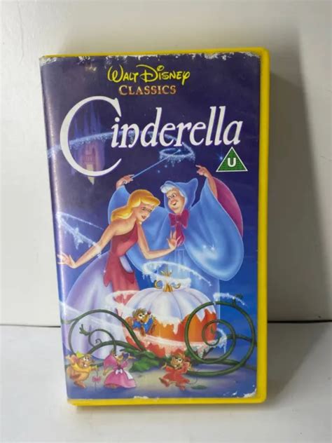 Walt Disney Classics Cinderella On Vhs Video Cassette Tape Eur