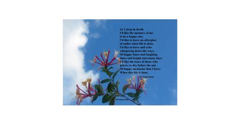 Remember Me Poem Postcard | Zazzle