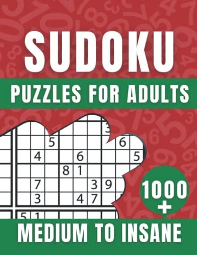 Sudoku Puzzles For Adults Large Print Challenging Medium To